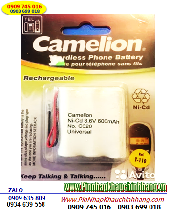 Camelion C326, Pin điện thoại bàn không dây Camelion C326 size AA600mAh (Bảo hành 6 tháng)